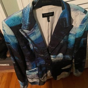 Amazing ESCADA Abstract Print Blazer